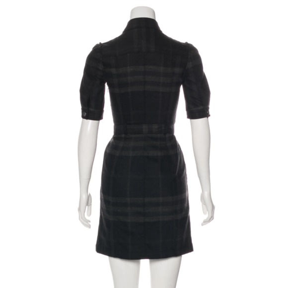 Burberry Brit Wool Plaid Trench Dress - Picture 2 of 8